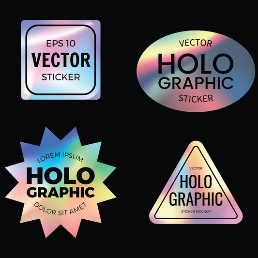 HOLOGRAPHIC DIE CUT STICKERS